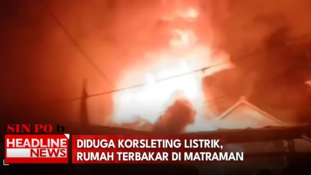 Diduga Korsleting Listrik, Rumah Terbakar Di Matraman