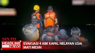 Evakuasi 4 Abk Kapal Nelayan Usai Mati Mesin