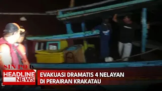 Evakuasi Dramatis 4 Nelayan Di Perairan Krakatau