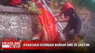 Evakuasi Korban Bunuh Diri di Jaktim