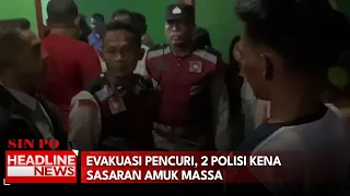 Evakuasi Pencuri, 2 Polisi Kena Sasaran Amuk Massa