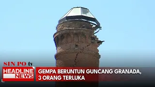 Gempa Beruntun Guncang Granada, 3 Orang Terluka