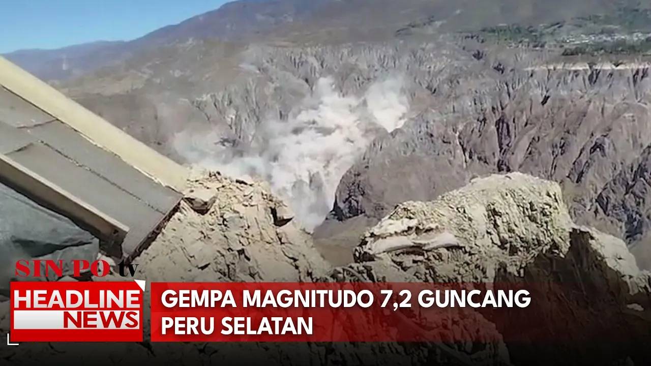 Gempa Magnitudo 7,2 Guncang Peru Selatan