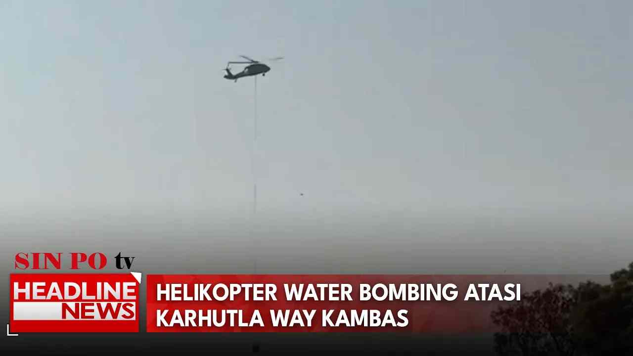 Helikopter Water Bombing Atasi Karhutla Way Kambas