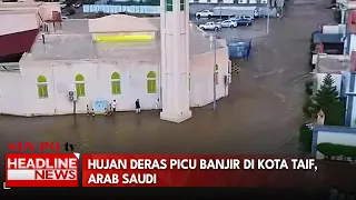 Hujan Deras Picu Banjir Di Kota Taif, Arab Saudi