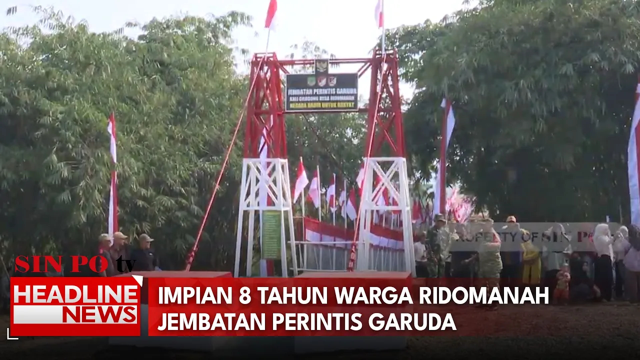 Impian 8 Tahun Warga Ridomanah Jembatan Perintis Garuda