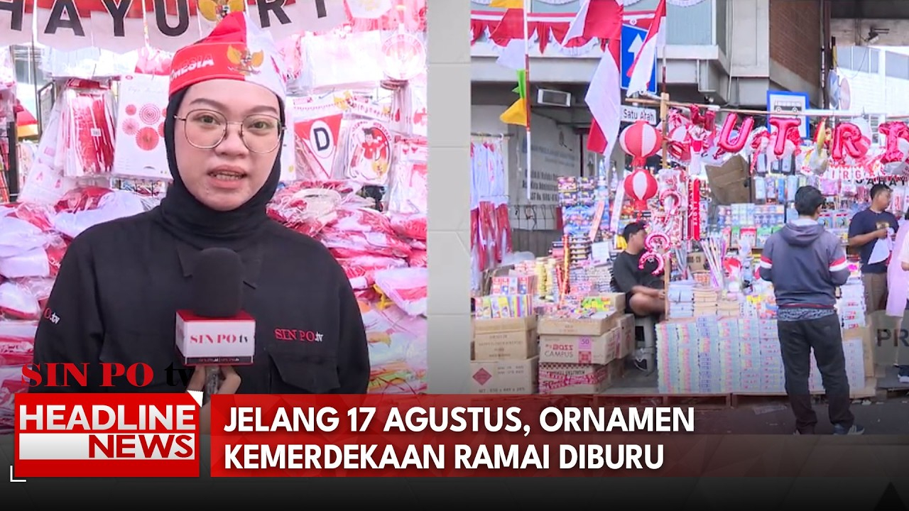 Jelang 17 Agustus, Ornamen Kemerdekaan Ramai Diburu