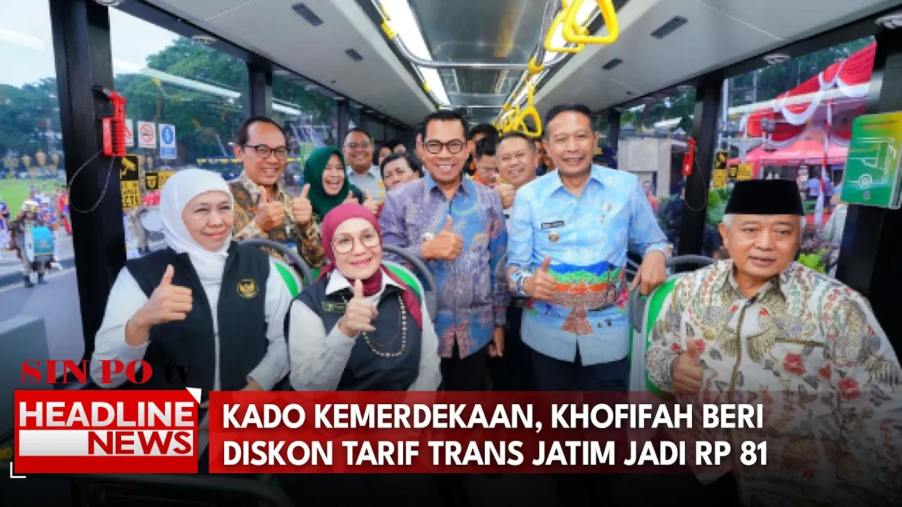 Kado Kemerdekaan, Khofifah Beri Diskon Tarif Trans Jatim Jadi Rp 81