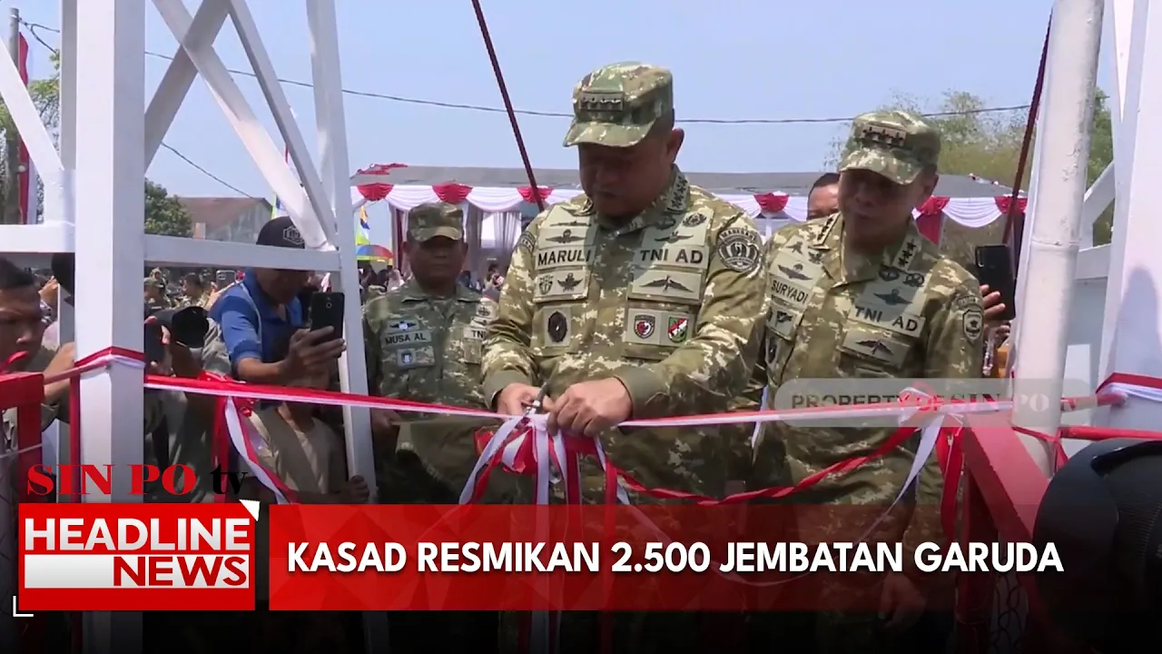 Kasad Resmikan 2.500 Jembatan Garuda