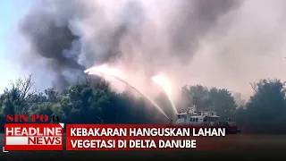 Kebakaran Hanguskan Lahan Vegetasi Di Delta Danube