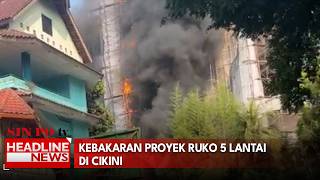 Kebakaran Proyek Ruko 5 Lantai Di Cikini