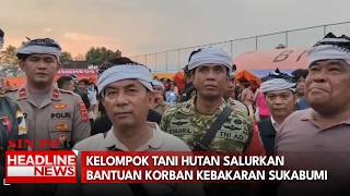 Kelompok Tani Hutan Salurkan Bantuan Korban Kebakaran Sukabumi