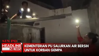 Kementerian PU Salurkan Air Bersih Untuk Korban Gempa