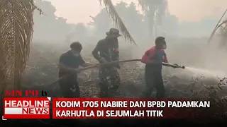 Kodim 1705 Nabire dan BPBD Padamkan Karhutla Di Sejumlah Titik