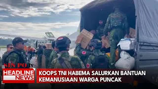 Koops TNI Habema Salurkan Bantuan Kemanusiaan Warga Puncak