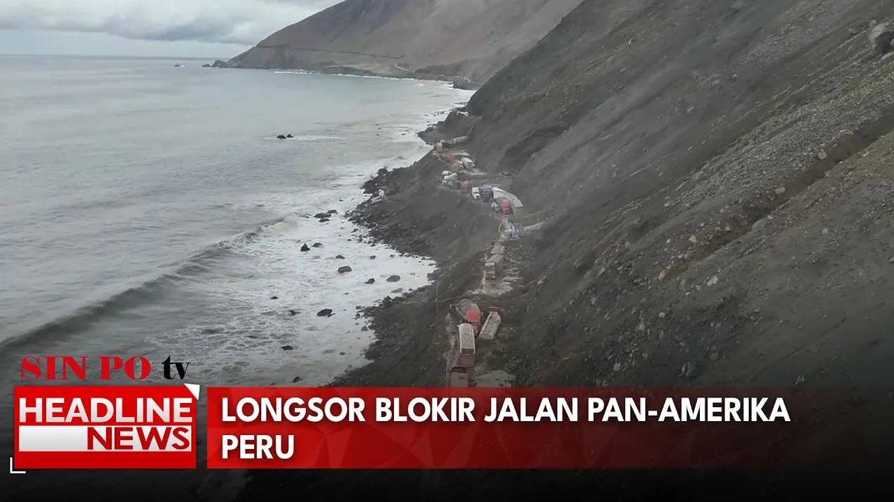 Longsor Blokir Jalan Pan-Amerika Peru