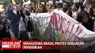 Mahasiswa Brasil Protes Kebijakan Pendidikan