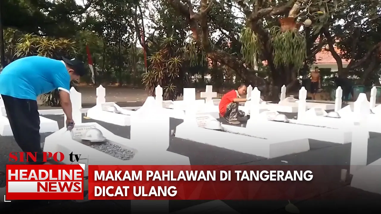 Makam Pahlawan Di Tangerang Dicat Ulang