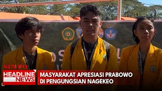 Masyarakat Apresiasi Prabowo Di Pengungsian Nagekeo