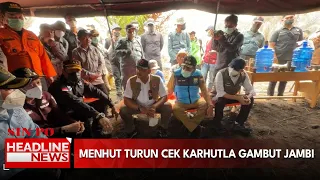 Menhut Turun Cek Karhutla Gambut Jambi