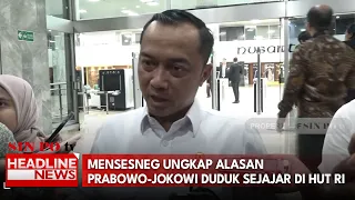 Mensesneg Ungkap Alasan Prabowo-Jokowi Duduk Sejajar Di HUT RI