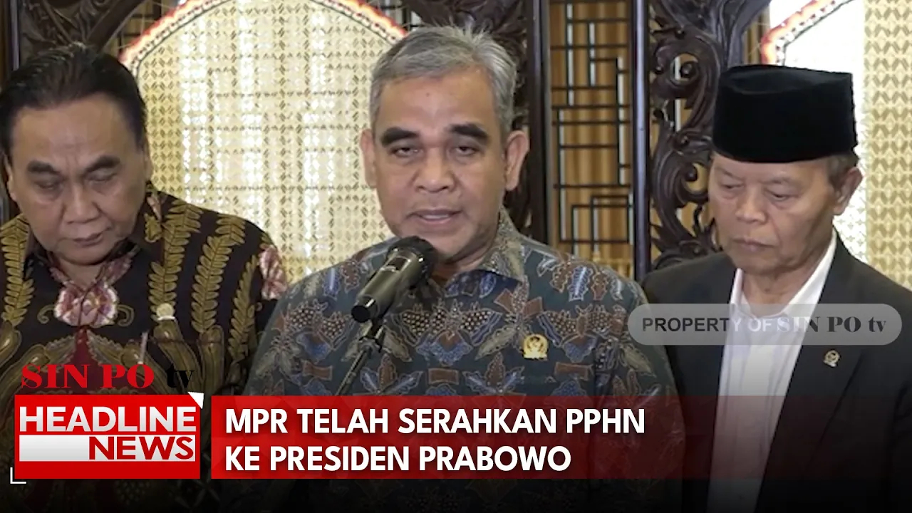 MPR Telah Serahkan PPHN Ke Presiden Prabowo