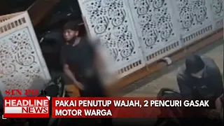 Pakai Penutup Wajah, 2 Pencuri Gasak Motor Warga