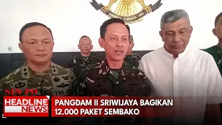 Pangdam II Sriwijaya Bagikan 12.000 Paket Sembako