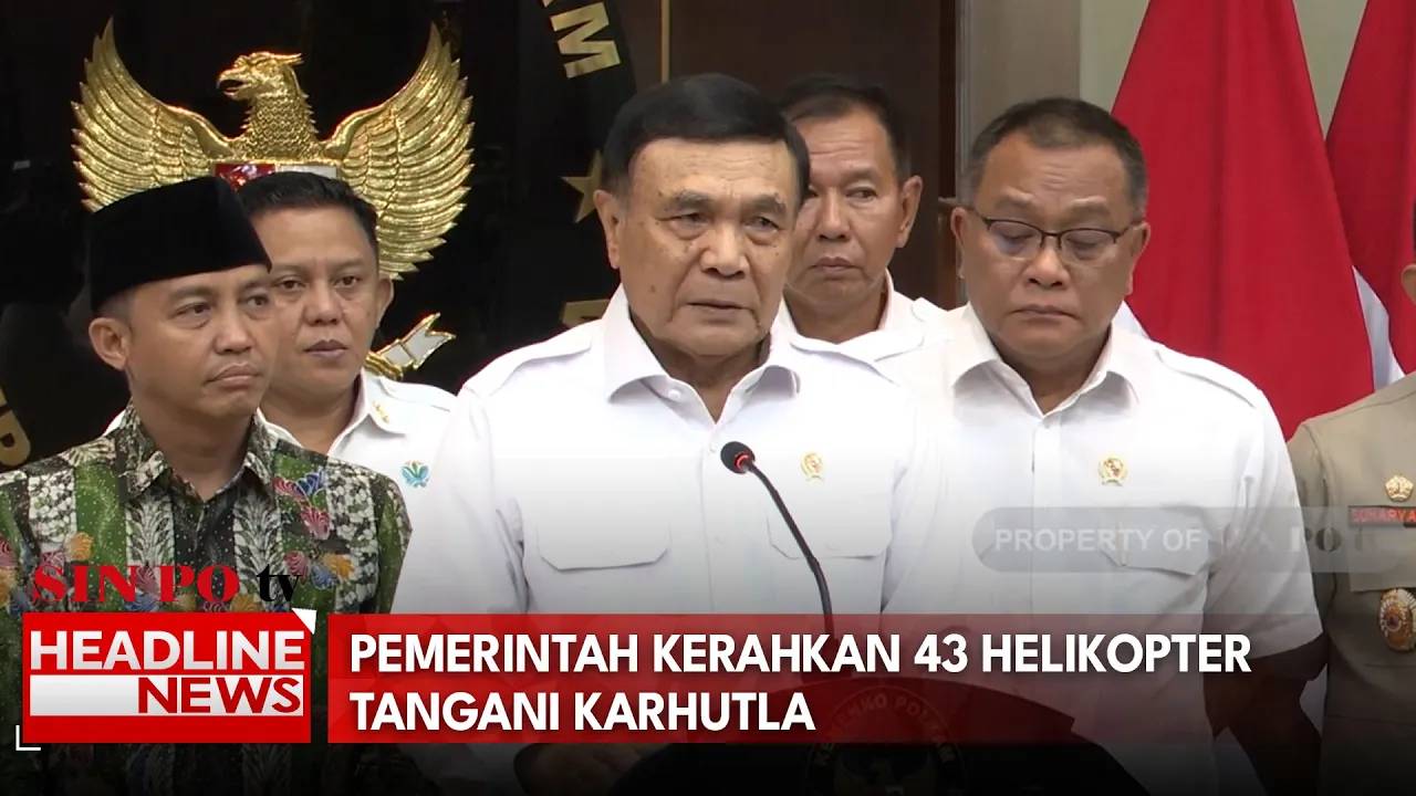 Pemerintah Kerahkan 43 Helikopter Tangani Karhutla