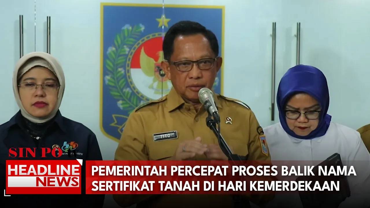 Pemerintah Percepat Proses Balik Nama Sertifikat Tanah Di Hari Kemerdekaan