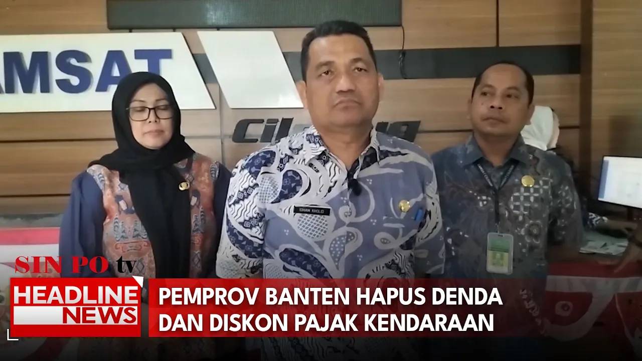 Pemprov Banten Hapus Denda Dan Diskon Pajak Kendaraan