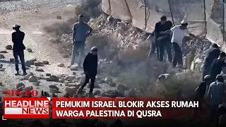 Pemukim Israel Blokir Akses Rumah Warga Palestina di Qusra