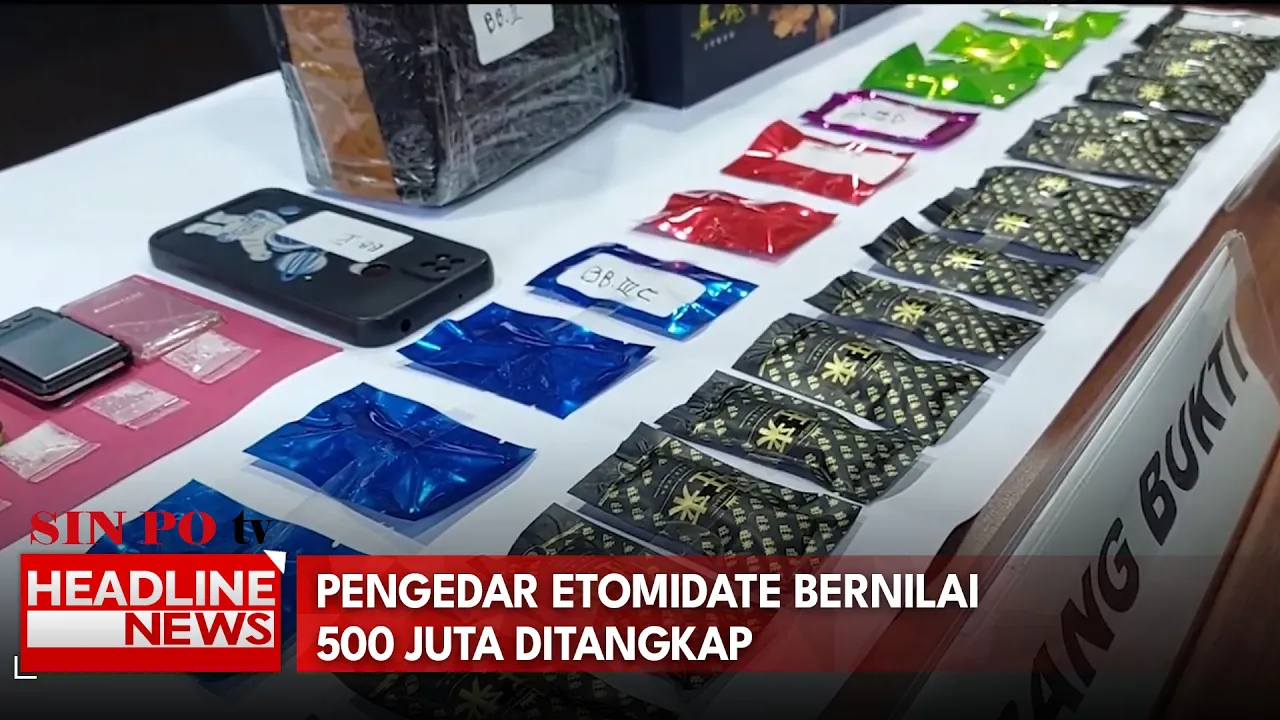 Pengedar Etomidate Bernilai 500 Juta Ditangkap