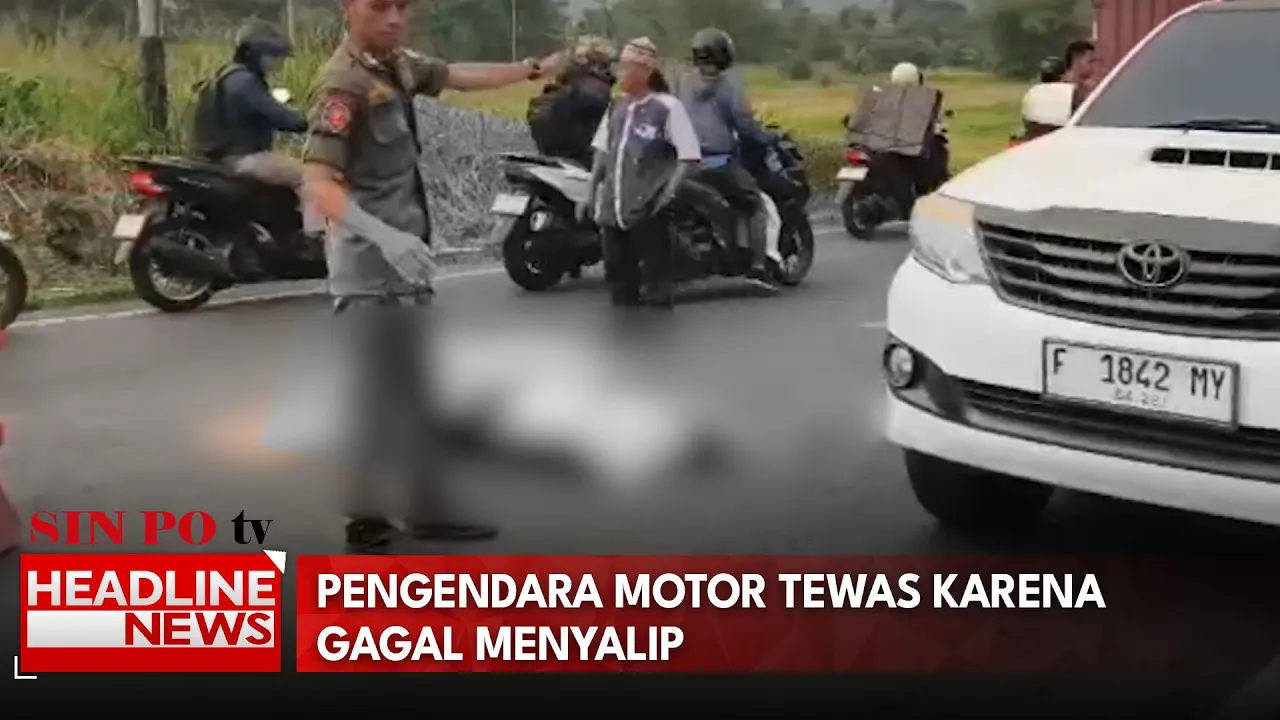 Pengendara Motor Tewas Karena Gagal Menyalip