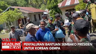 Penyaluran Bantuan Sembako Presiden Untuk Korban Gempa