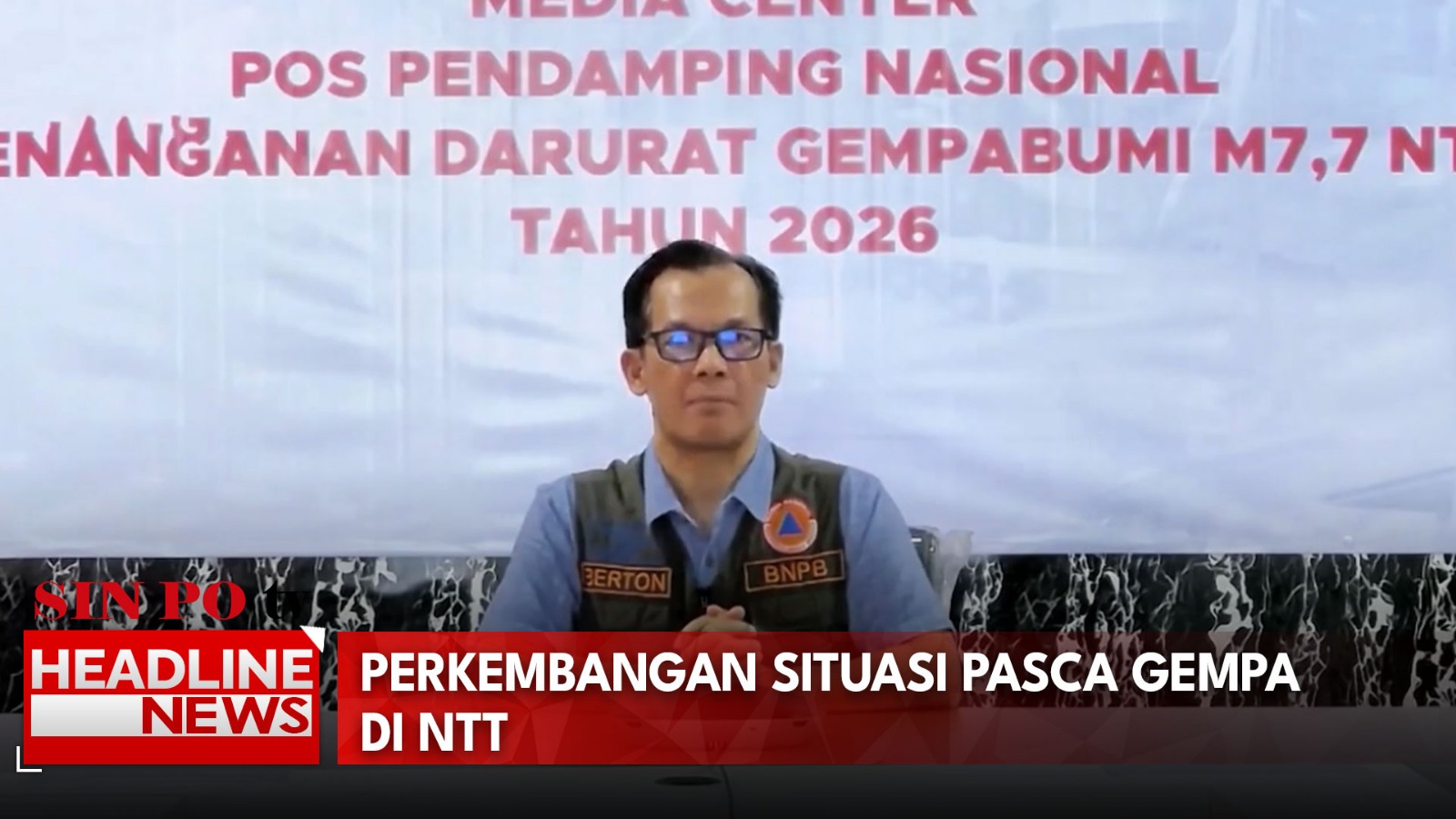 Perkembangan Situasi Pasca Gempa di NTT