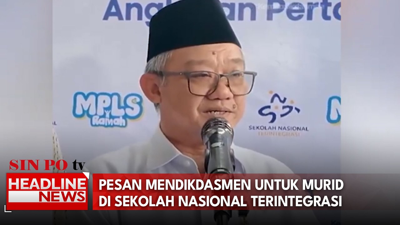Pesan Mendikdasmen Untuk Murid Di Sekolah Nasional Terintegrasi