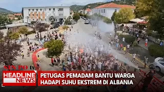 Petugas Pemadam Bantu Warga Hadapi Suhu Ekstrem Di Albania