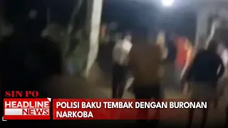 Polisi Baku Tembak Dengan Buronan Narkoba