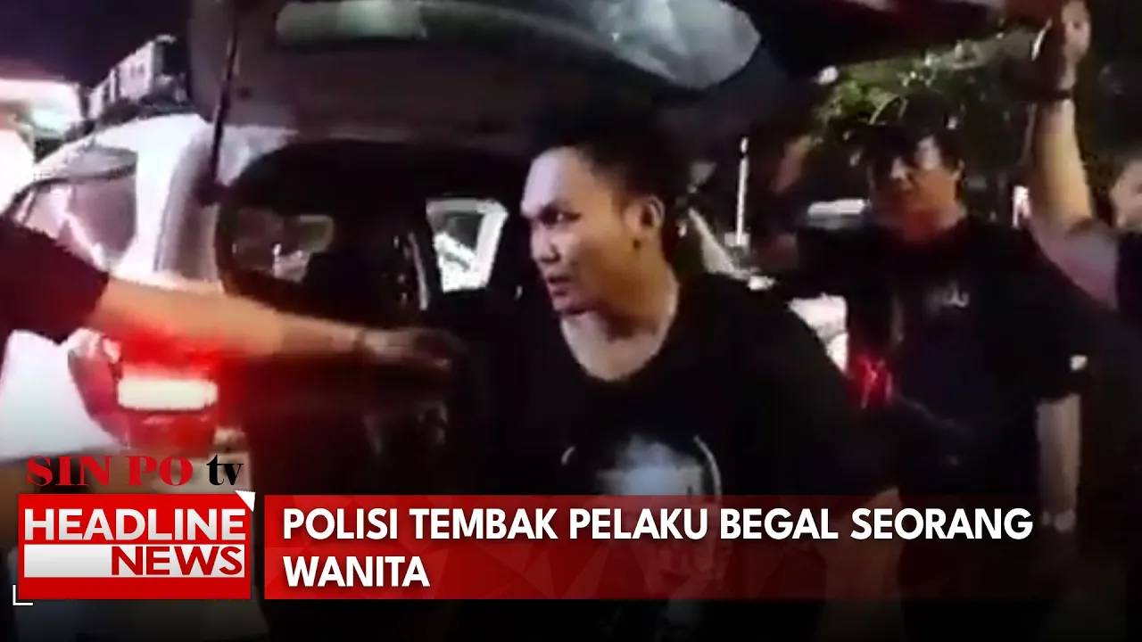 Polisi Tembak Pelaku Begal Seorang Wanita