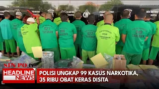 Polisi Ungkap 99 Kasus Narkotika, 35 Ribu Obat Keras Disita