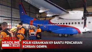 Polri Kerahkan K9 Bantu Pencarian Korban Gempa