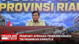 Prabowo Apresiasi Penerjun Khusus TNI Padamkan Karhutla