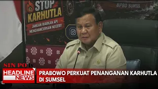 Prabowo Perkuat Penanganan Karhutla di Sumsel