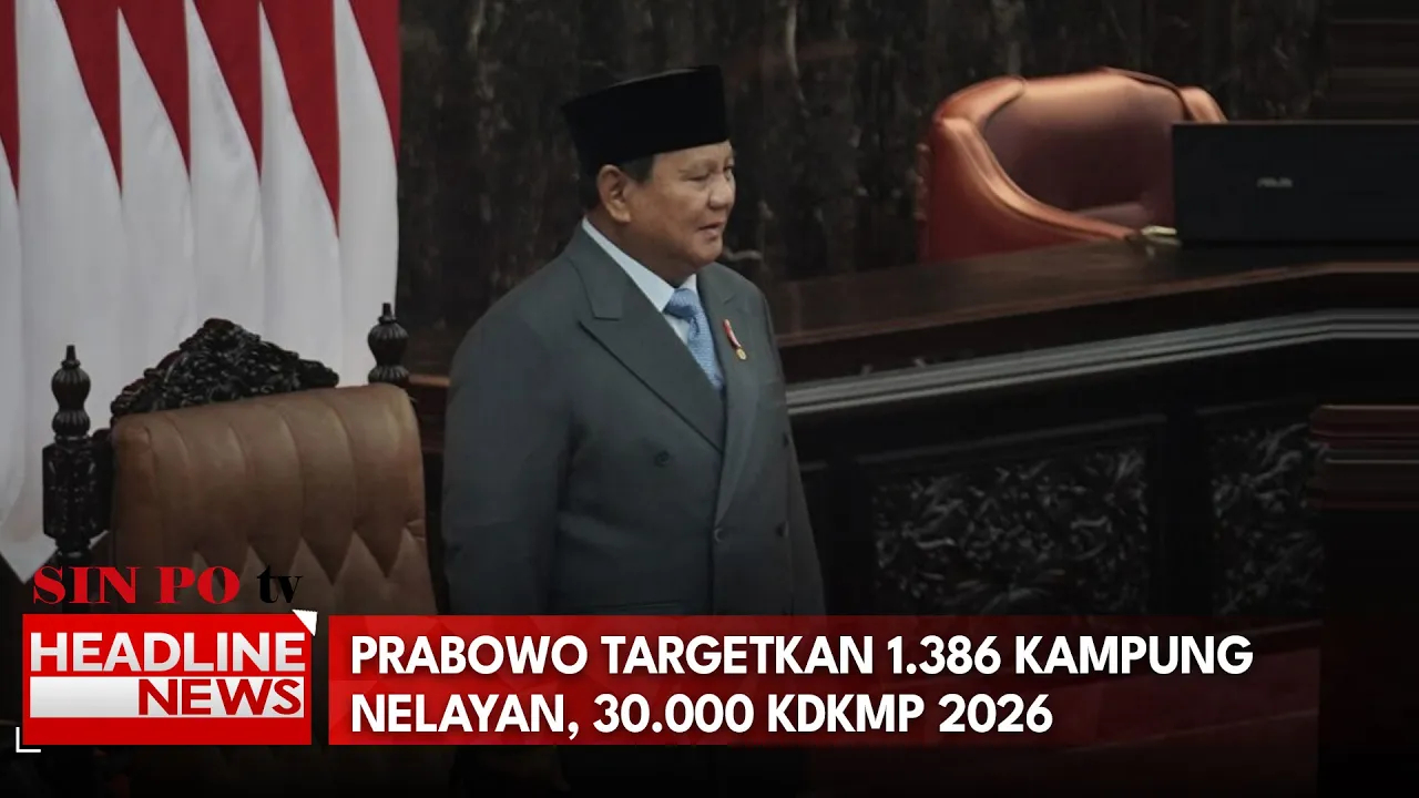 Prabowo Targetkan 1.386 Kampung Nelayan, 30.000 KDKMP 2026
