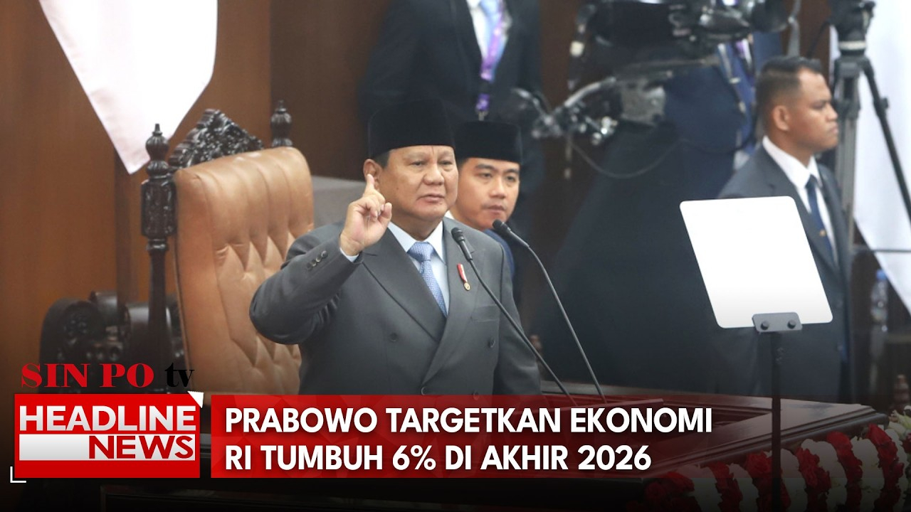 Prabowo Targetkan Ekonomi RI Tumbuh 6% Di Akhir 2026