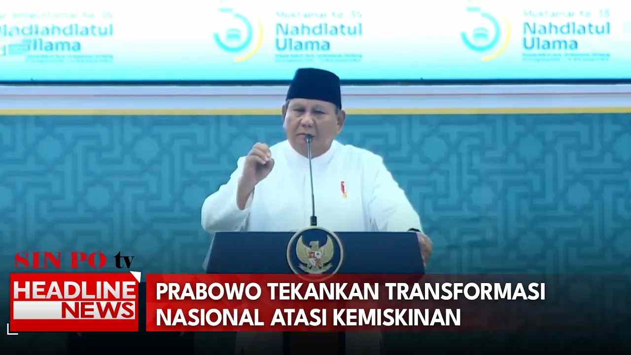Prabowo Tekankan Transformasi Nasional Atasi Kemiskinan