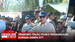 Prabowo Tinjau Posko Pengungsian Korban Gempa NTT