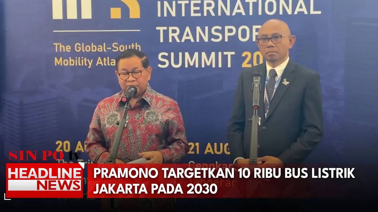 Pramono Targetkan 10 Ribu Bus Listrik Jakarta Pada 2030