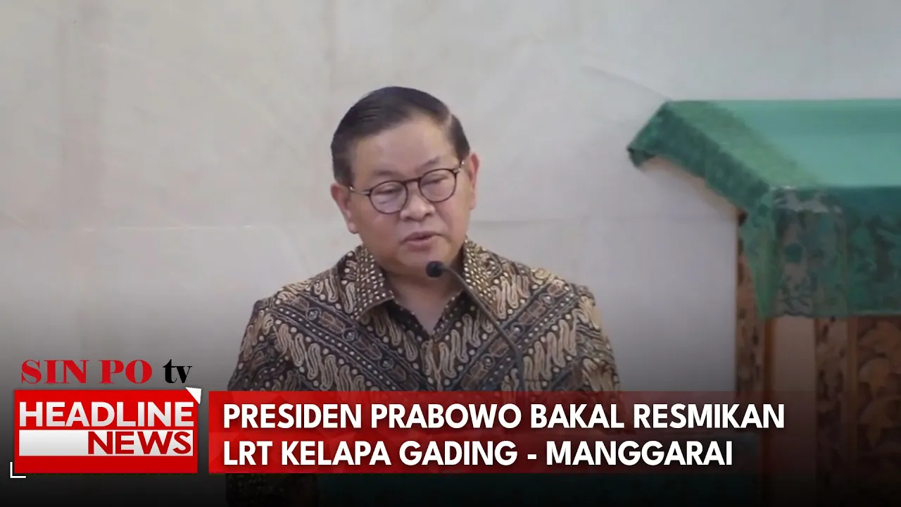 Presiden Prabowo Bakal Resmikan LRT Kelapa Gading - Manggarai